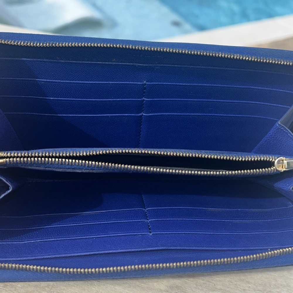 Celine Large Zip Around Multifunction Bicolor Lea… - image 5